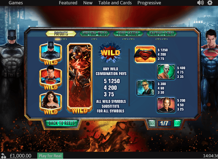 PLAY BATMAN V SUPERMAN: DAWN OF JUSTICE FREE SLOT GAME 5