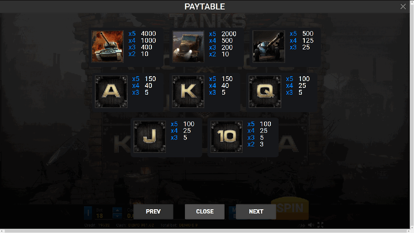 JUEGA AL JUEGO DE TRAGAMONEDAS GRATIS BATTLE TANKS 5