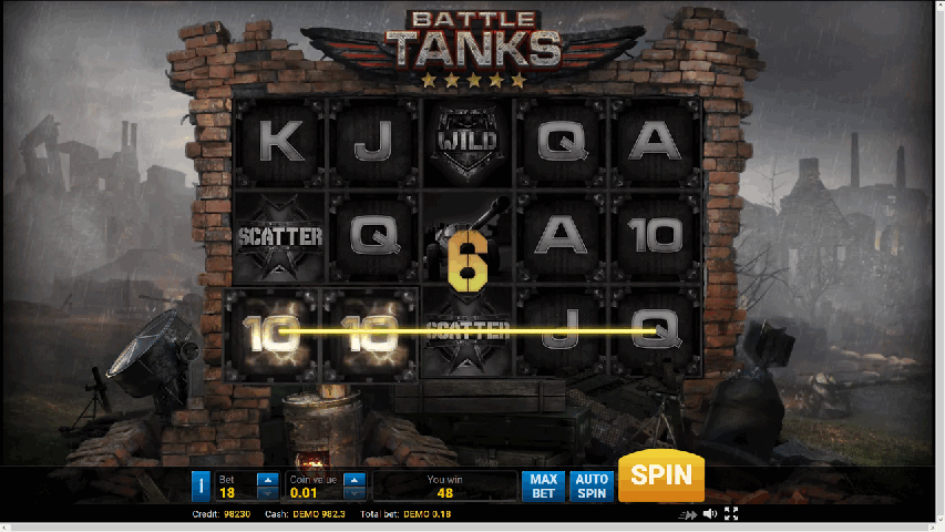 JUEGA AL JUEGO DE TRAGAMONEDAS GRATIS BATTLE TANKS 4