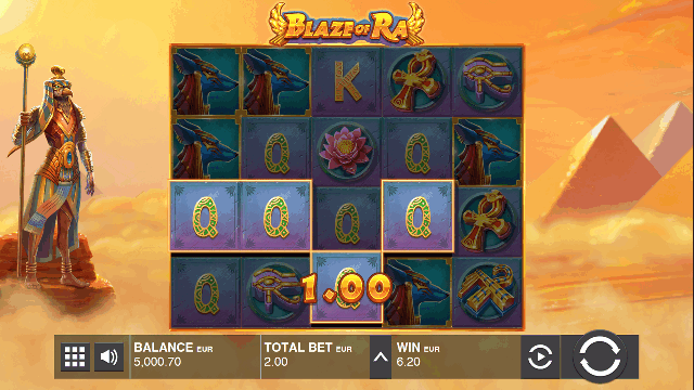 PLAY BLAZE OF RA FREE SLOT GAME 7