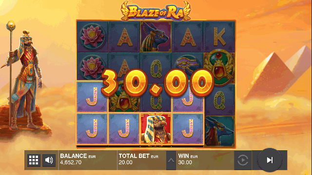 PLAY BLAZE OF RA FREE SLOT GAME 8
