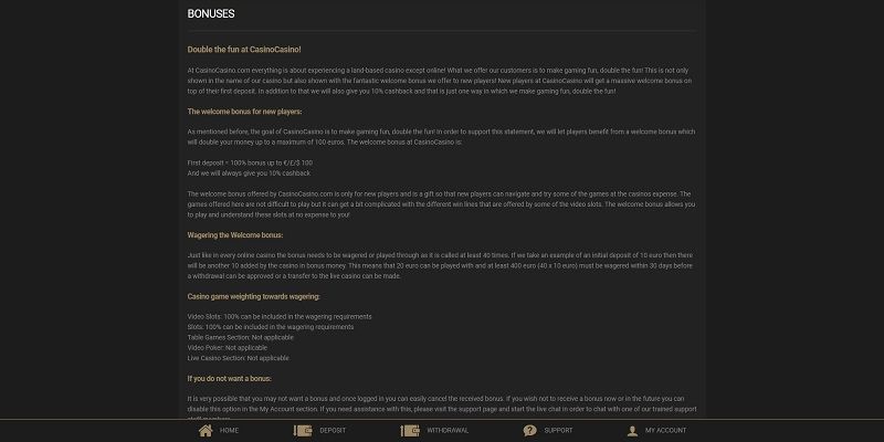 CASINOCASINO REVIEW 2025 – IS THIS SITE SCAM OR SAFE? 4