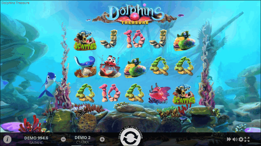 PLAY DOLPHINS TREASURE FREE SLOT GAME 4