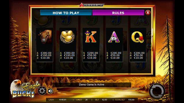 PLAY EAGLE BUCKS FREE SLOT GAME 9