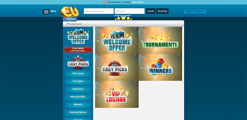 EU CASINO REVIEW 2025 – ESTE SITE É SCAM OU SEGURO? 4