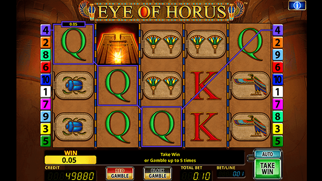 PLAY EYE OF HORUS FREE SLOT GAME 7