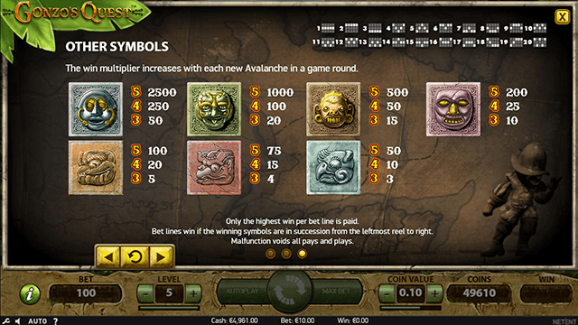 JUGA AL JOC GRATIS DE L’ESCAMAURA DE GONZO’S QUEST 8