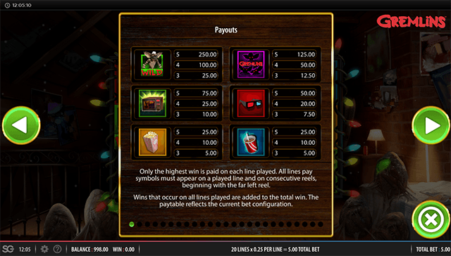 PLAY GREMLINS SLOT FREE SLOT GAME 8
