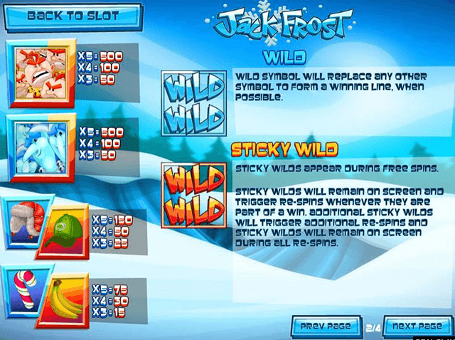 SPIELEN SIE DAS KOSTENLOSE SLOT-SPIEL JACK FROST 8