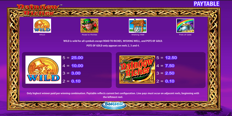 PLAY RAINBOW RICHES FREE SLOT GAME 8