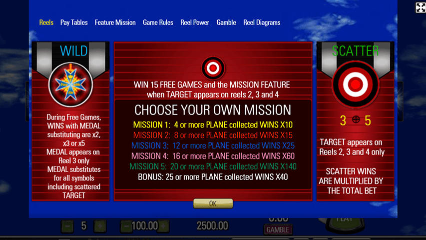 PLAY RED BARON FREE SLOT GAME 9