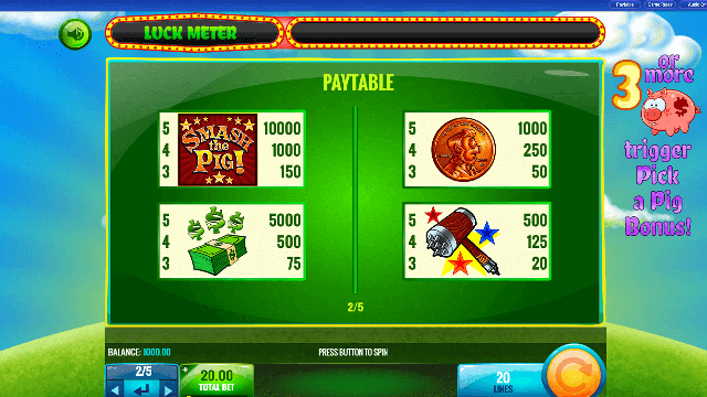 PLAY SMASH THE PIG FREE SLOT GAME 5