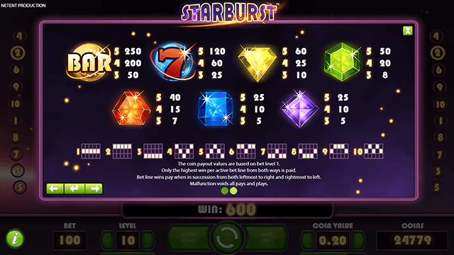 PLAY FREE STARBURST SLOT GAME 8