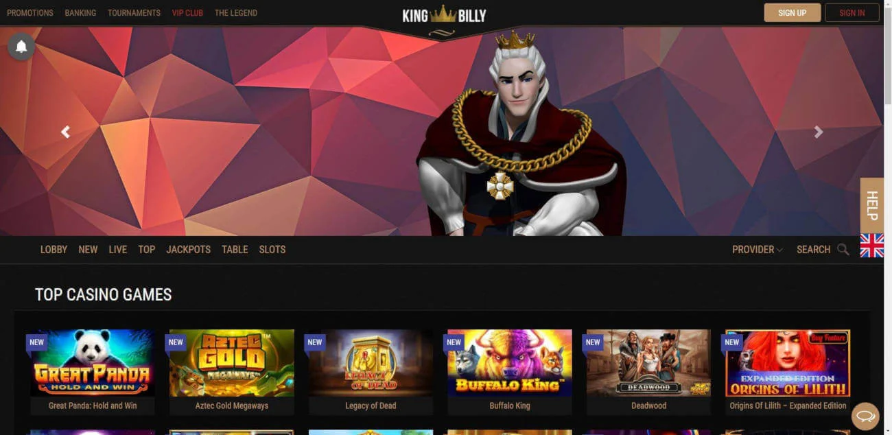 King Billy Casino Review