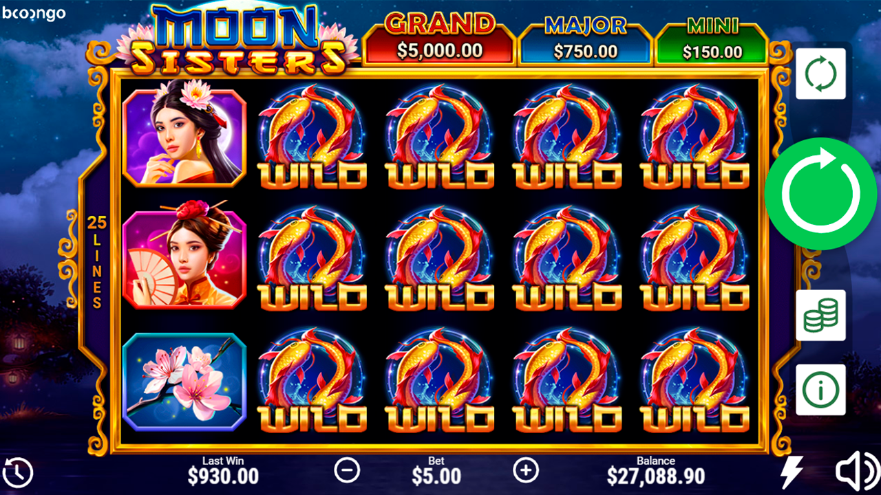 Moon Sisters Hold and Win slots