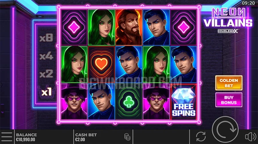 Neon Villains DoubleMax slot review